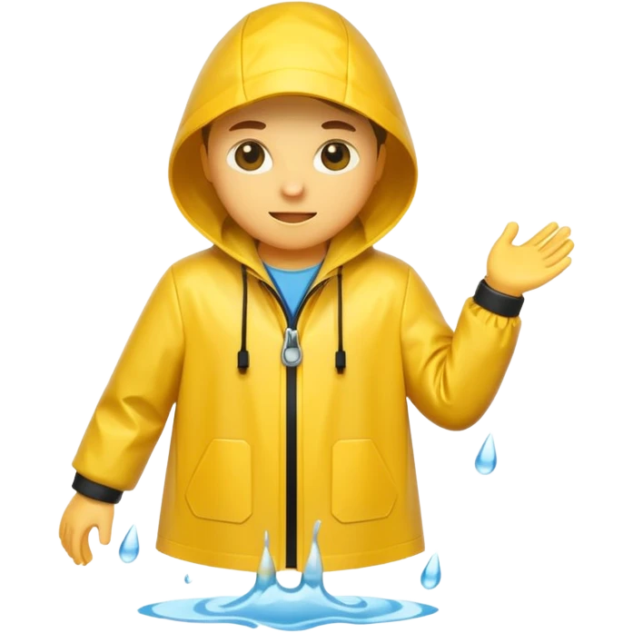 yellow raincoat emoji