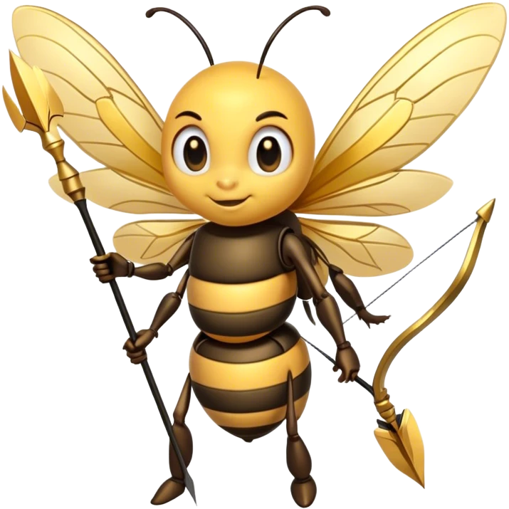 bee as cupid emoji