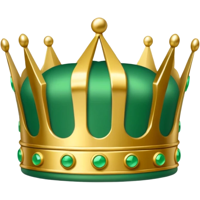 Green Domino crown emoji