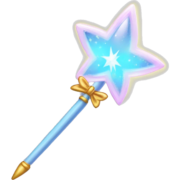 Fairy godmother magic wand emoji