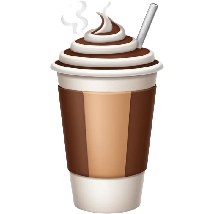 paper cup with hot chocolate emoji