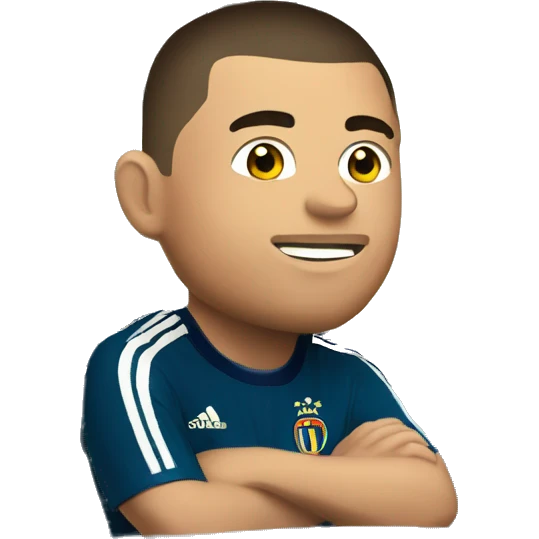 Ronaldo 7 en train de gagner contre Barcelone  emoji
