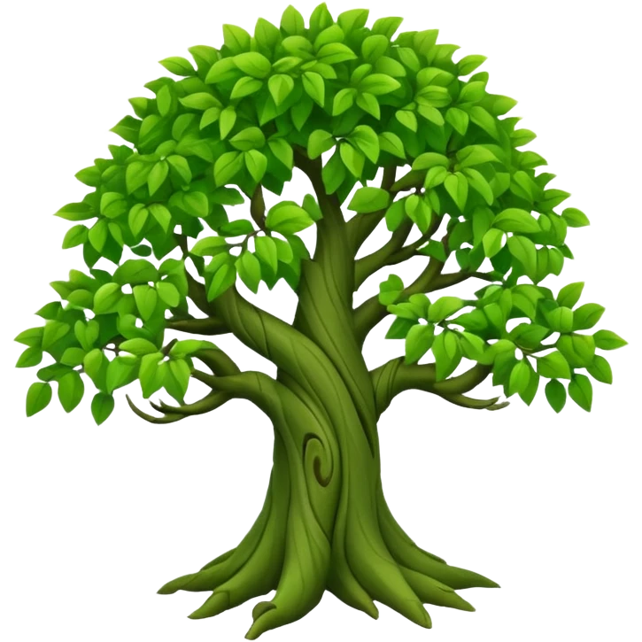3d style proboscis tree emoji