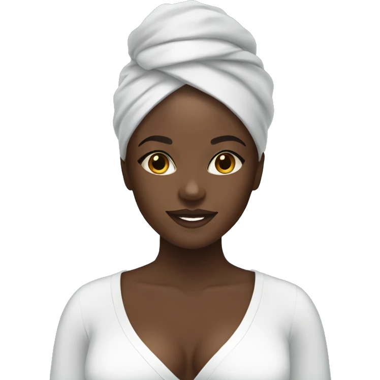 Black girl spa day emoji