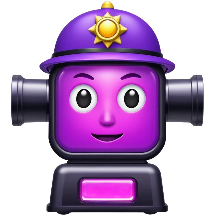 purple police siren emoji