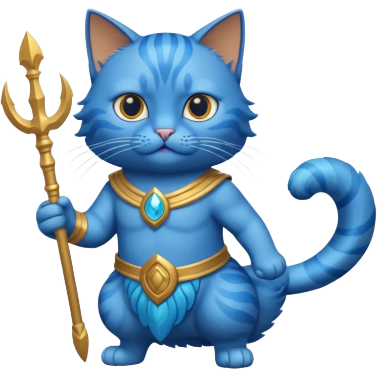 cat poseidon has sea powers emoji