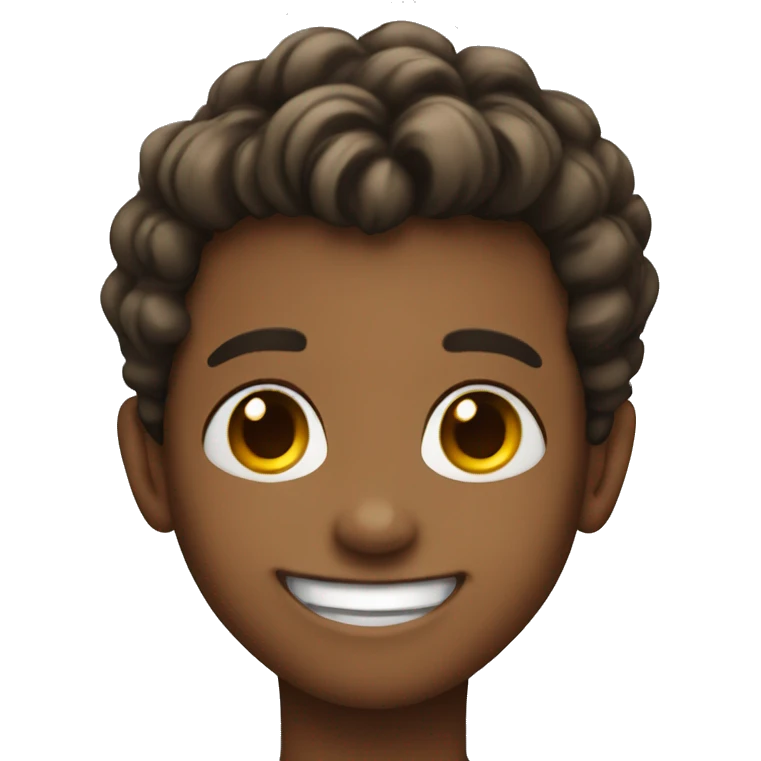 smiling boy with earrings emoji