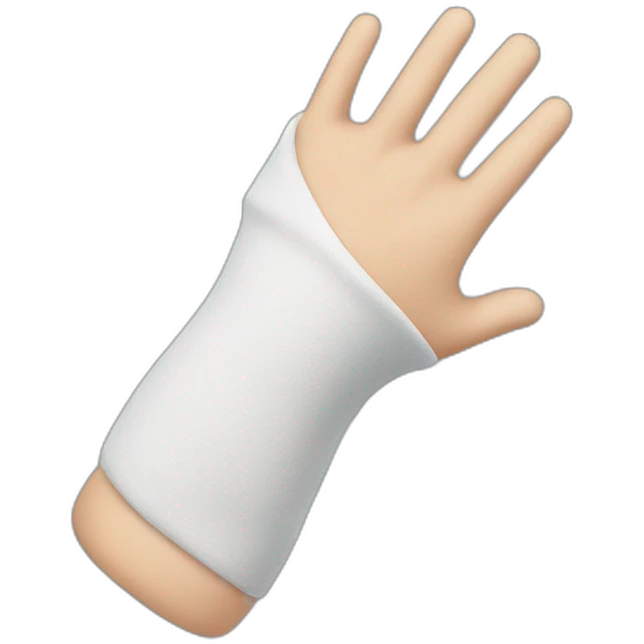 arm in a cast emoji