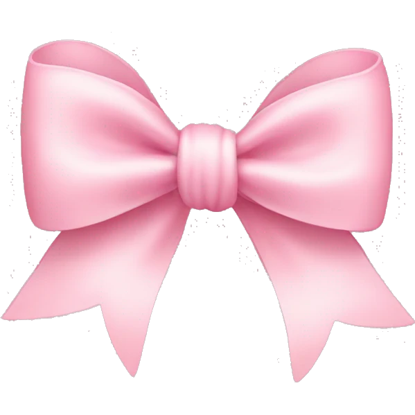Baby pink bow  emoji