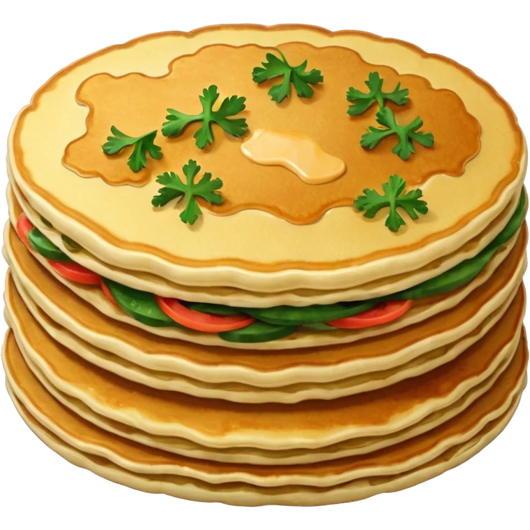 one fried crispy pancake made from chopped veggies in batter emoji