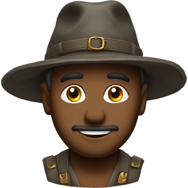 Levant son chapeau en signe de salutation emoji