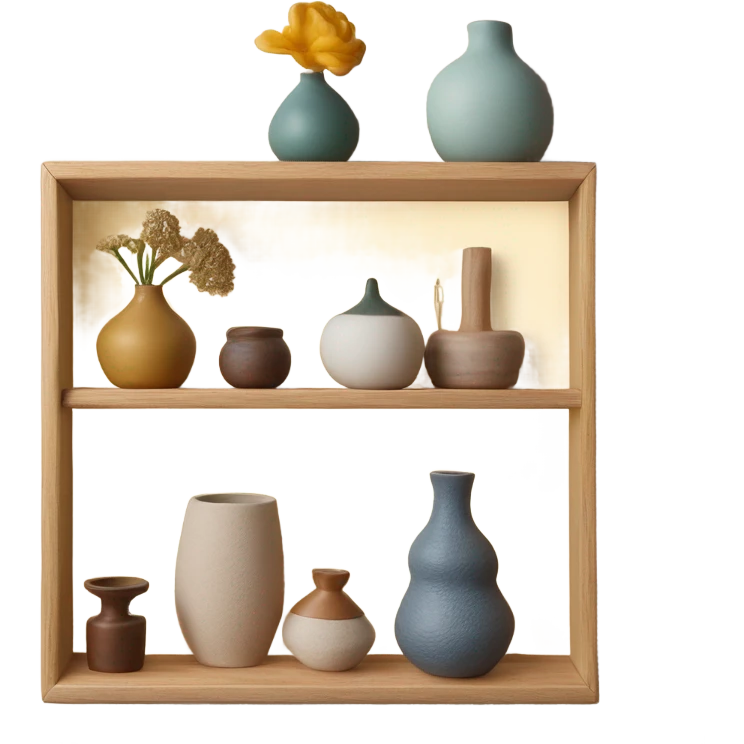homewares on tiny shelf emoji