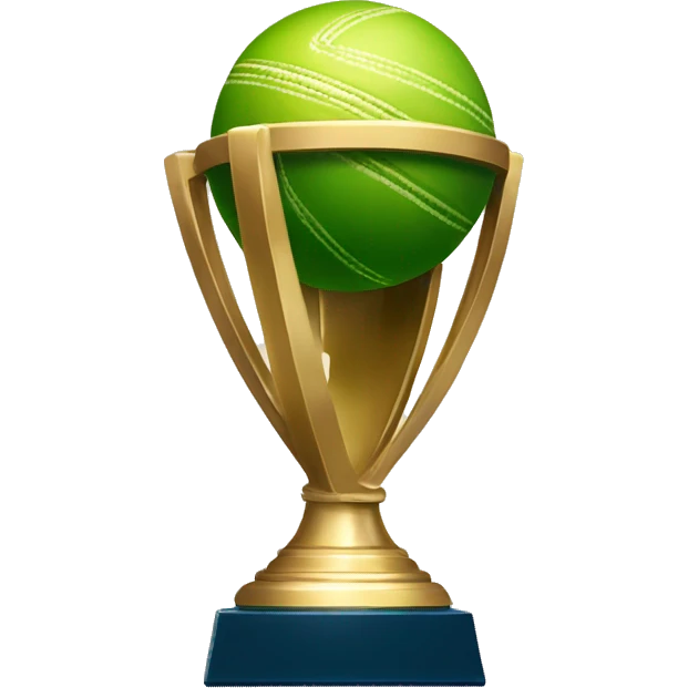 Cricket world Cup 2024 trophy emoji