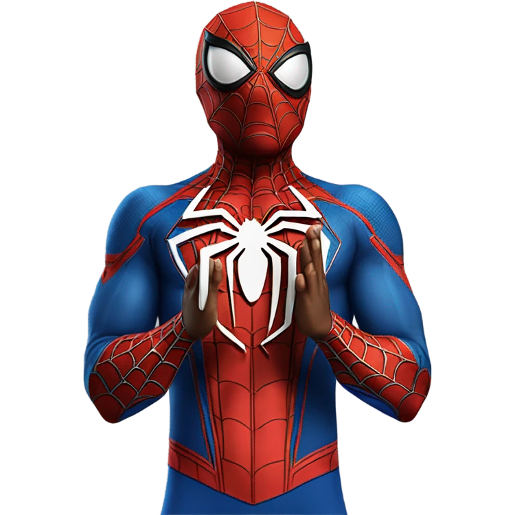 Spider-Man prayer hands emoji