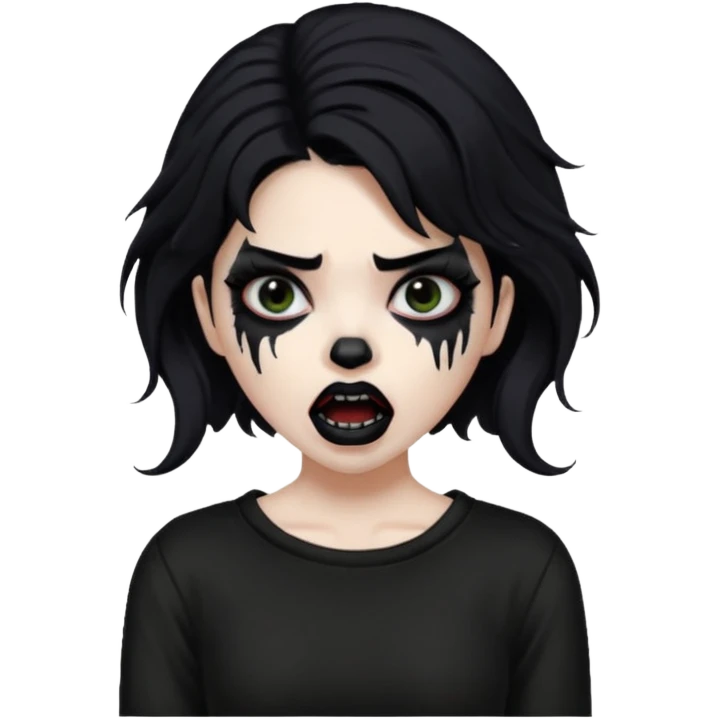 Mexican goth girl can’t sleep and yells about new suicideboy album
 emoji