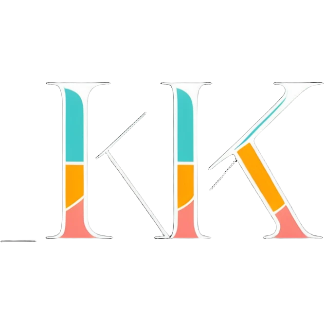 two letters k with their backs to each other emoji
