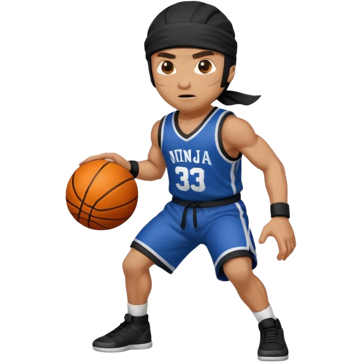 ninja playing basketball emoji