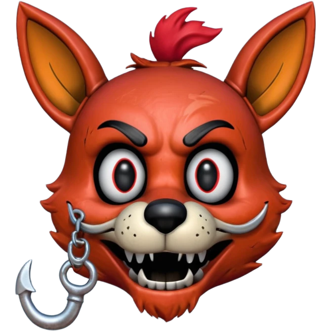 The head of Foxy of five nights at Freddy emoji