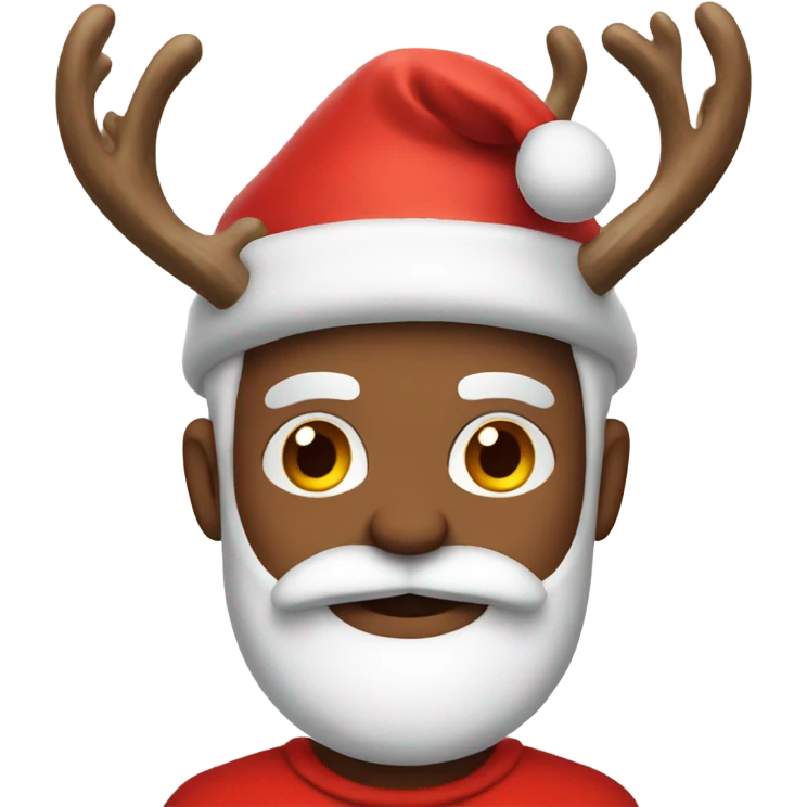 Santa with antlers emoji