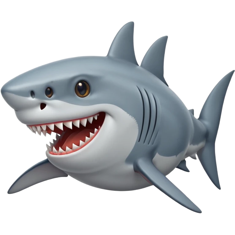 SHARK HAPPY FACE POV emoji