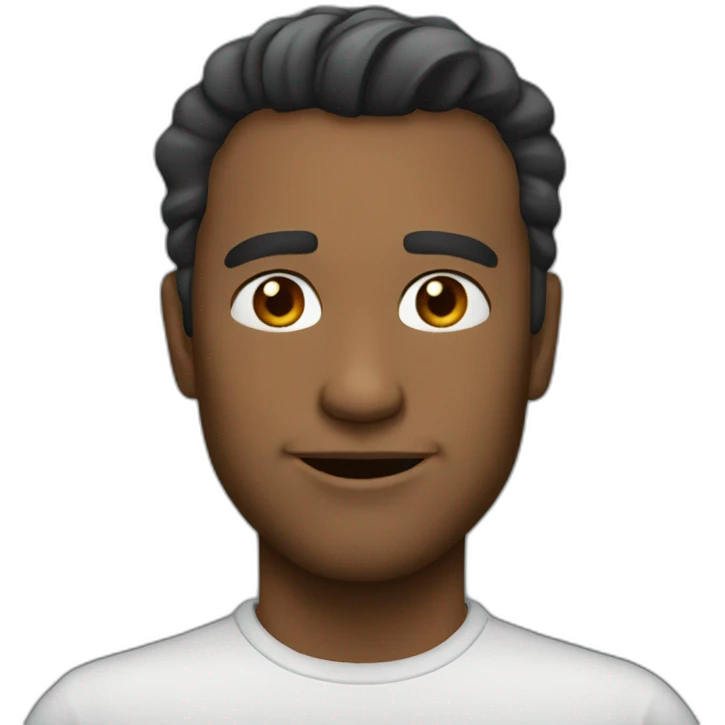 man-slight-smile emoji