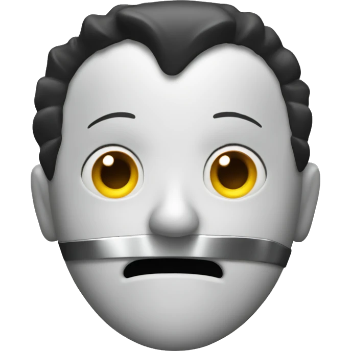 Jigsaw from Saw franchise as a cute emoji emoji