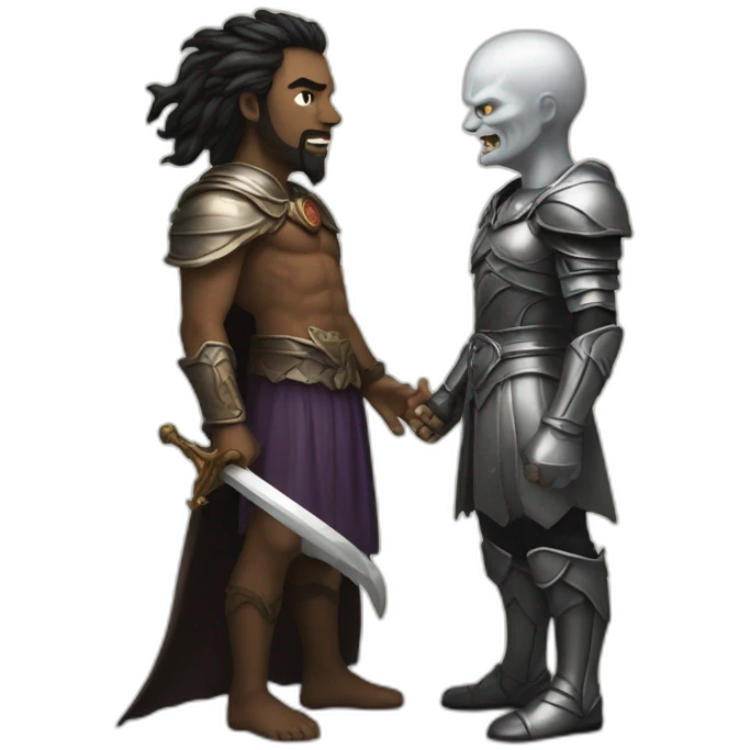 fantasy confrontation between good and evil emoji