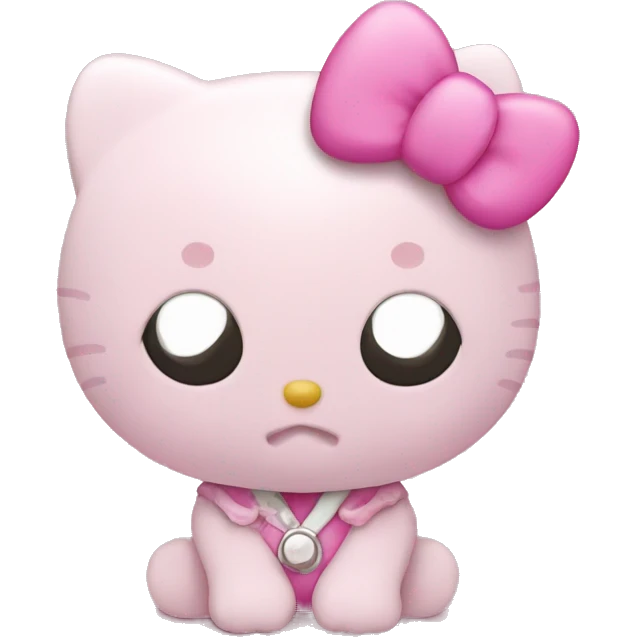 Hello kitty pink emoji