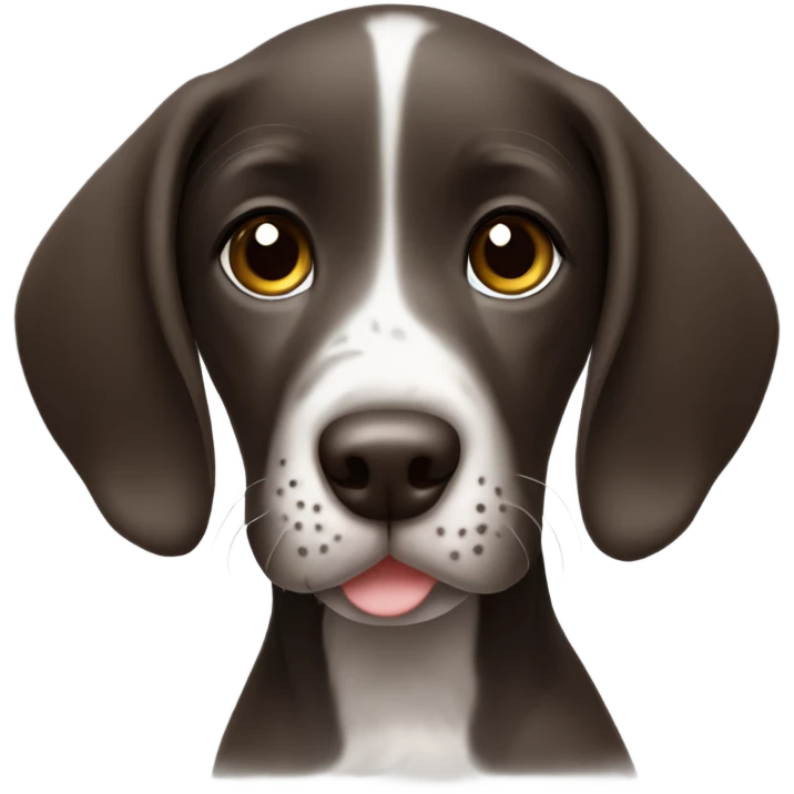 cute german pointer puppy emoji