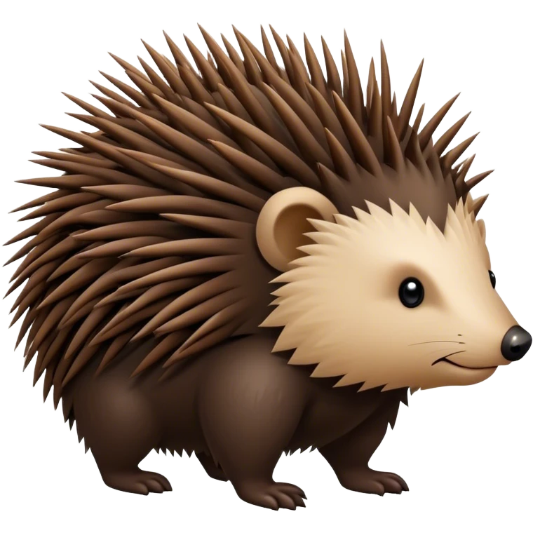 Smart northern porcupine emoji