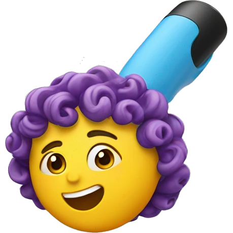 one plastic curler emoji