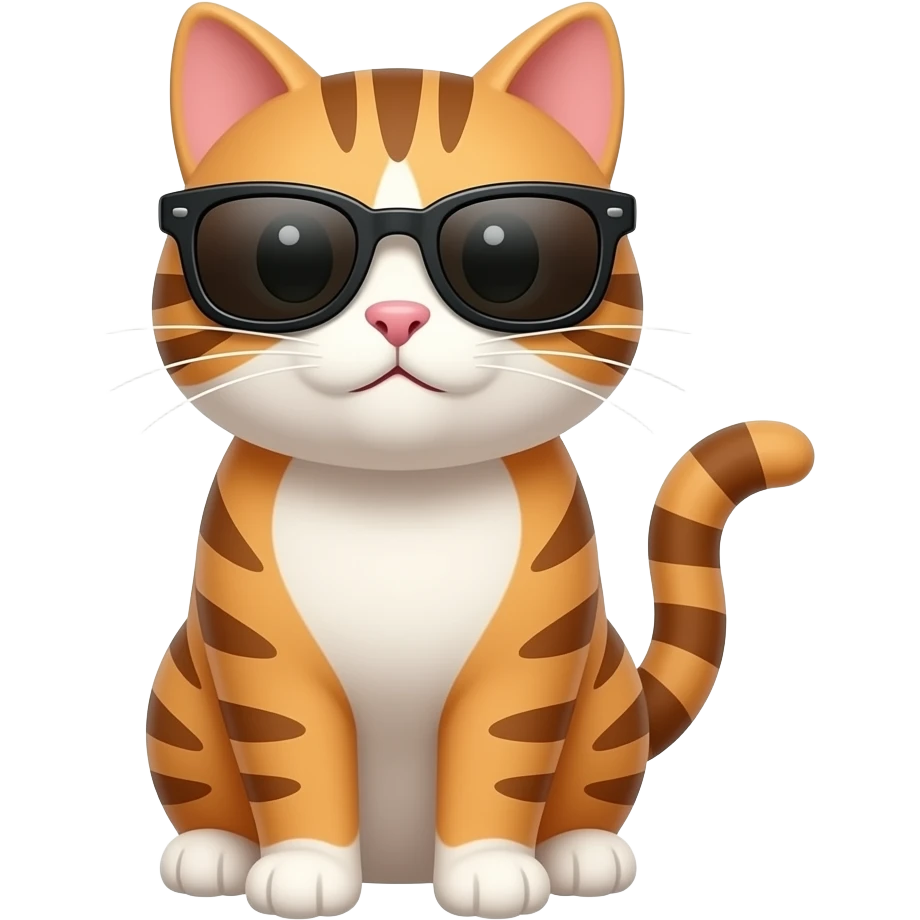 Cat wearing sunglasses emoji