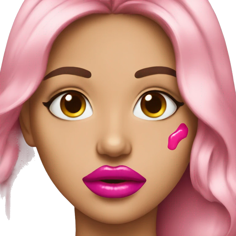 Pink lip stains emoji