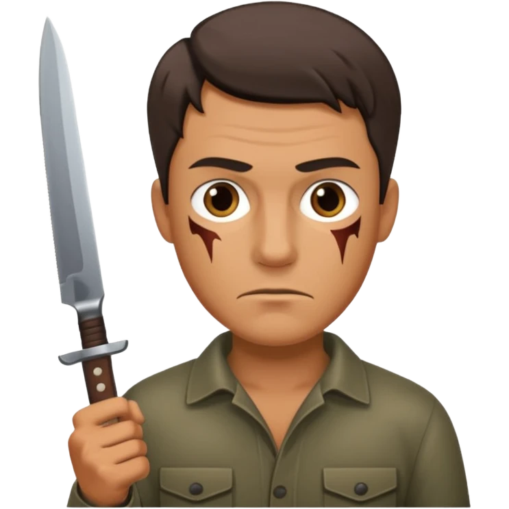 Man with knife emoji