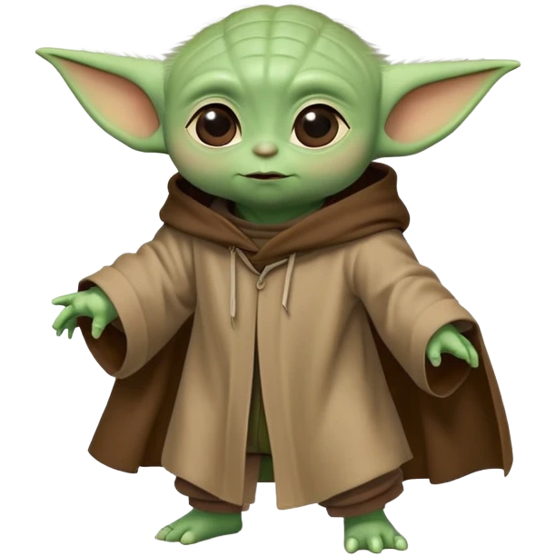 Baby yoda doing a moonwalk dance move emoji