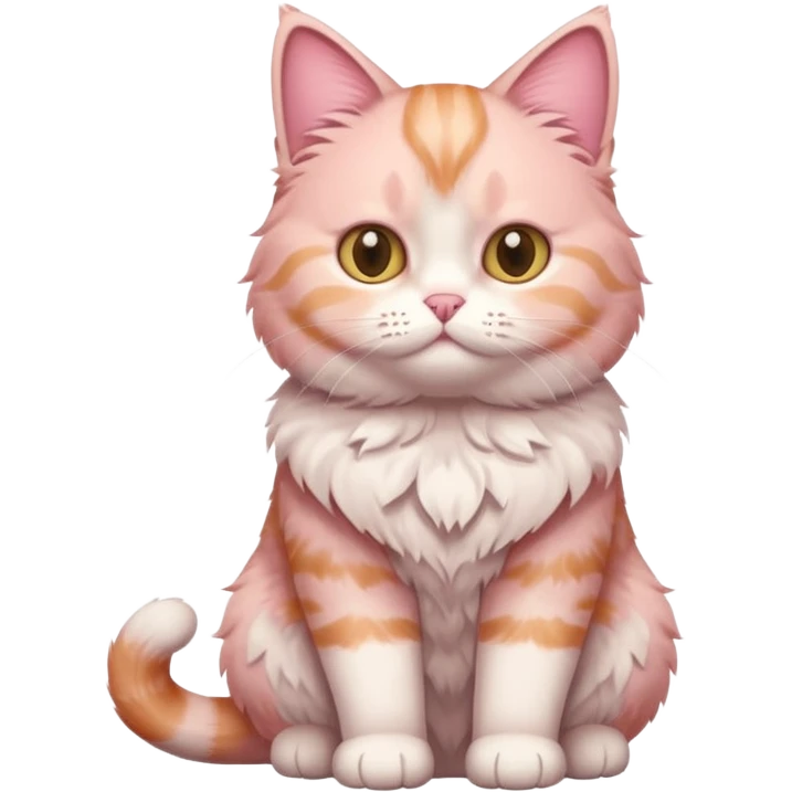 full body of Brishtish pink cat emoji