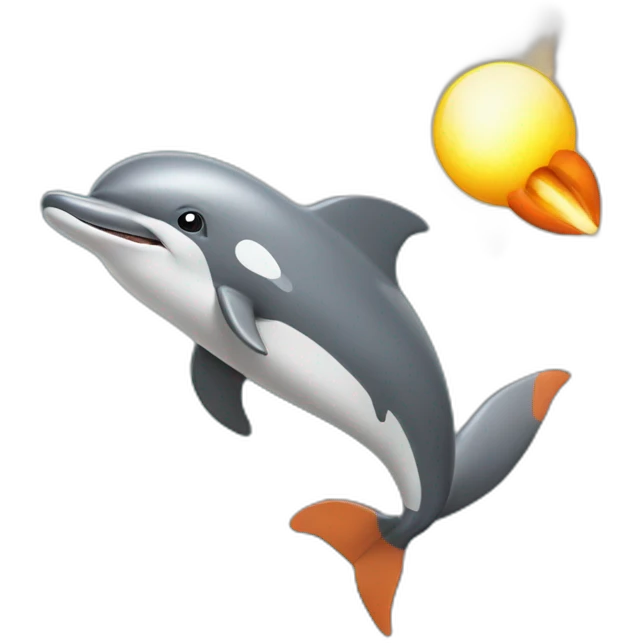 rocket dolphin emoji
