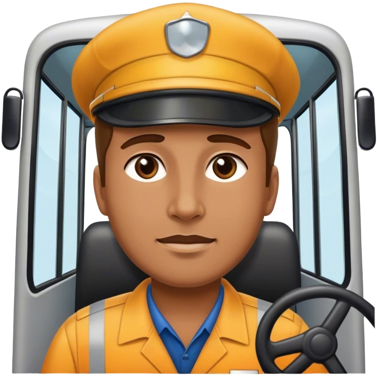 bus driver without hat emoji
