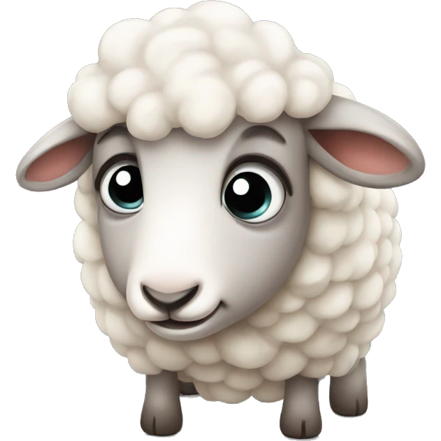 Sweet crying Baby sheep emoji