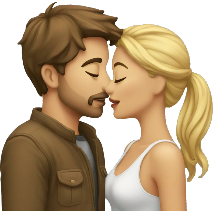 couple kissing emoji