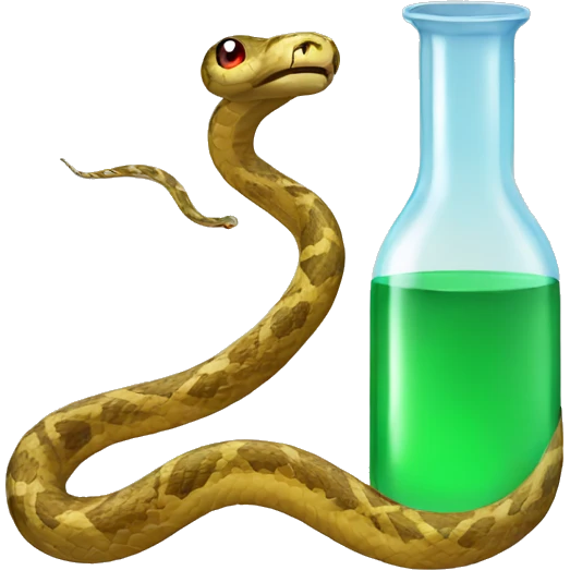 snake making a science experiment emoji