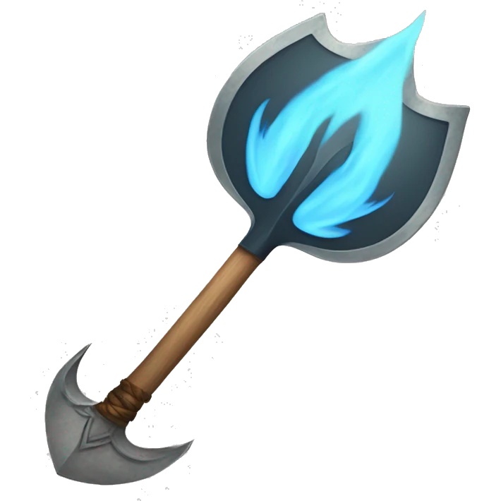 Spade from card deck made of fire and ice emoji