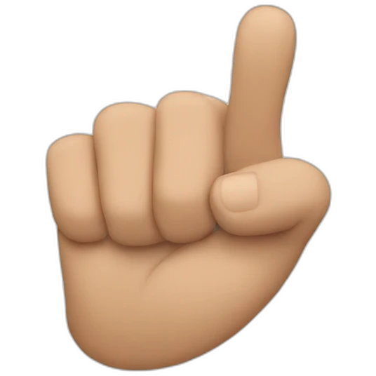 A Bent thumb  emoji