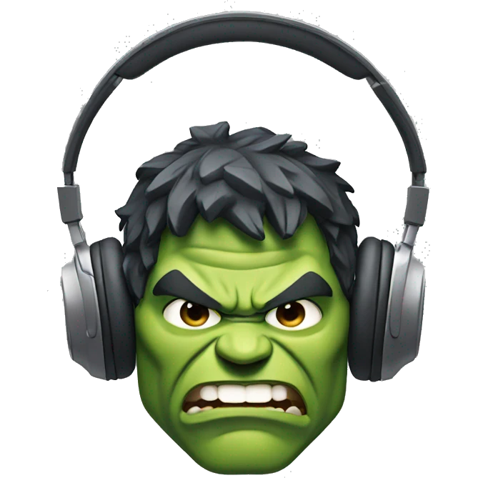 Headphone 🎧  Hulk emoji