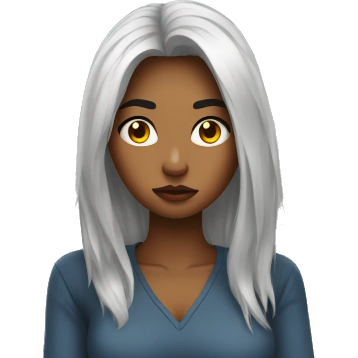 girlfriend in bad mood emoji