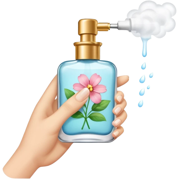 spraying perfume emoji