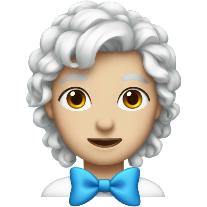 Blue bow emoji