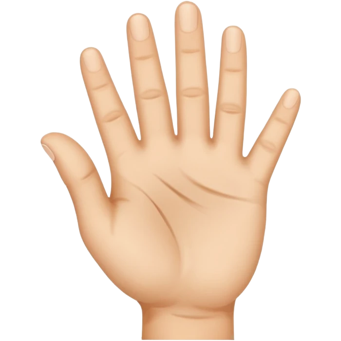 a hand with three fingers up emoji