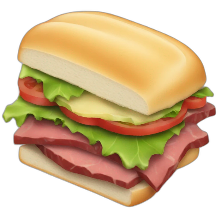 rosebeef sandwich emoji