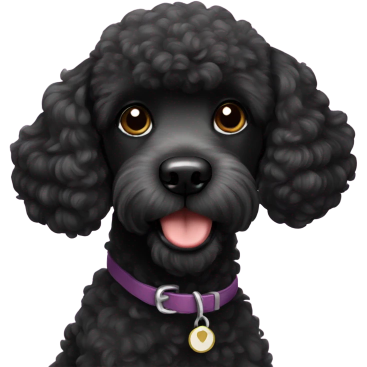 Black poodle  emoji
